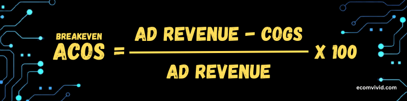 Breakeven ACoS Formula
